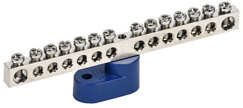 Шина N "ноль" на одном угловом изол. Ni ШНИ-6х9-14-У1-С IEK