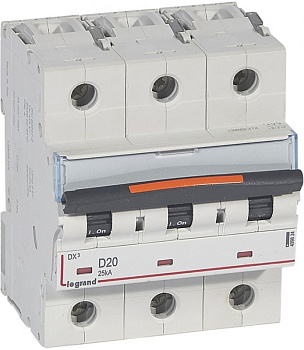Автоматический выключатель DX3 3П D20A 25кА Автоматический выключатель DX3 3П D20A 25кА
