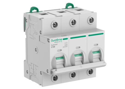 Systeme9 Автоматический выключатель (АВ) 27мм C 100A 3P 10 kA 400В