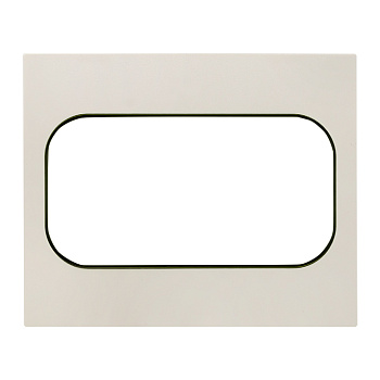 Стокгольм Рамка для розетки 2-местная белая с линией цвета черный EKF PROxima