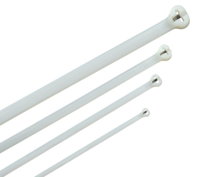 Хомут Хку 7,6х460мм со стальным замком белый (100шт) IEK