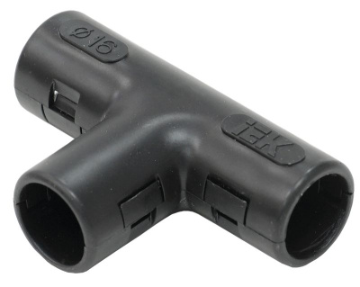 Тройник открывающийся TI20G черный (5шт/компл) IEK