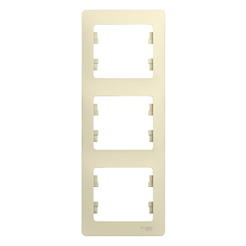 GLOSSA 3-постовая РАМКА, вертикальная, БЕЖЕВЫЙ
