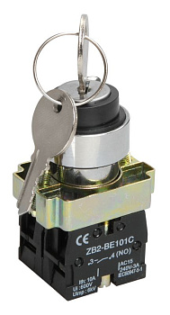 Переключатель LAY5-BG45 2 полож. с ключом без фик. NO+NC IEK