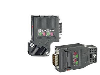 SIMATIC DP, ШИННЫЙ ОЕДИНИТЕЛЬ ДЛЯ ПОДКЛЮЧЕНИЯ К СЕТЯМ PROFIBUS ДО 12 МБИТ/С, ОТВОД КАБЕЛЯ ПОД УГЛОМ 