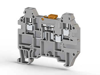 Клеммник 3-х выводной с размыкателем, 2,5 мм.кв., (серый); AVK 2,5 EA