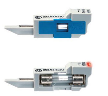 Держатель для предохранителя для интерфейсных модулей реле 39 серии; светодиодная индикация предохранителя; для цепей 24В AC/DC Держатель для предохранителя для интерфейсных модулей реле 39 серии; светодиодная индикация предохранителя; для цепей 24В AC/DC