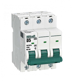 Авт. выкл. 3Р 5А х-ка D ВА-103 6кА