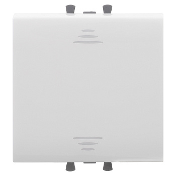 Инвертор одноклавишный модульный, "Avanti", "Белое облако", 2 модуля