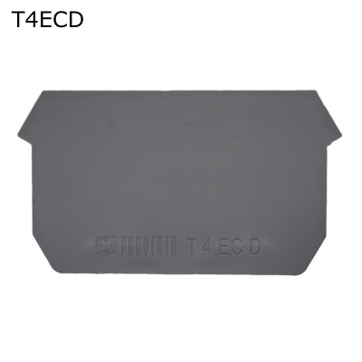 Крышка торцевая для 4-контактной винтовой клеммы 4 мм2, серая