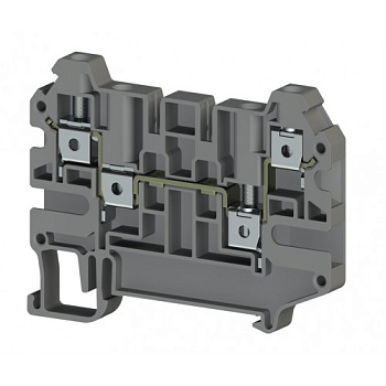 Клеммник 3-х выводной, 4мм.кв., (бежевый); AVK 4C