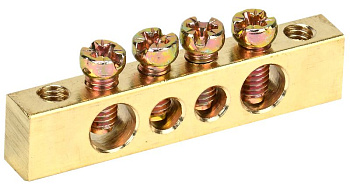 Шина PEN "земля-ноль" 6х9мм 4/2 (4группы/креп по краям) ИЭК Шина PEN "земля-ноль" 6х9мм 4/2 (4группы/креп по краям) ИЭК