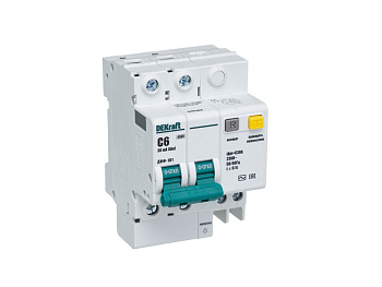 АВДТ 2Р 6А 30мА тип AC х-ка С ДИФ-101 4,5кА