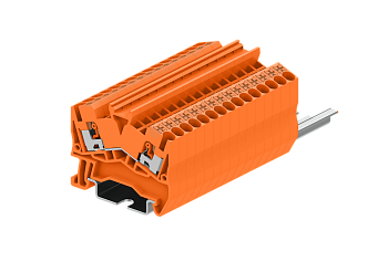 TPS2.5-2-OG Клемма TP 1-1 проходная угловая, сеч.2.5мм2, оранж.