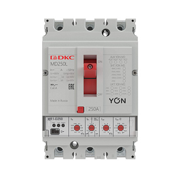 Авт. выкл. YON MD250N-MR1 3P 250А 40kA Ir 0.4…1xIn Isd 1.5…10xIn Авт. выкл. YON MD250N-MR1 3P 250А 40kA Ir 0.4…1xIn Isd 1.5…10xIn