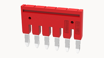 DFB6-5.2-16-00A(H), Перемычка DFB для клемм DS, 6П, 2.5 мм.кв, красный, шт