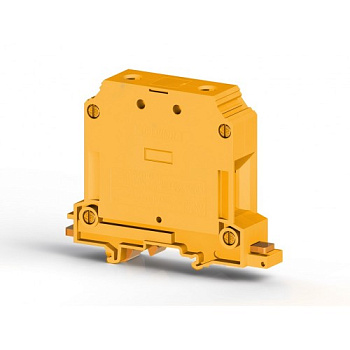 Клеммник на DIN-рейку 50мм.кв., (желтый); AVK50
