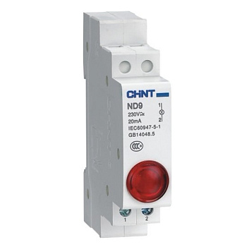 Индикатор ND9-1/r  красный , AC/DC230В (LED) (R)(CHINT) Индикатор ND9-1/r  красный , AC/DC230В (LED) (R)(CHINT)