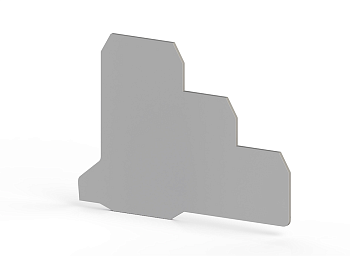 Концевой сегмент на клеммники 3-х ярусные PUK3S*, (серый); NPP PUK3S