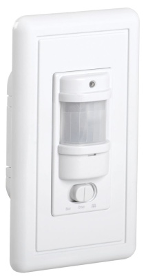 Датчик движения ДД 028 белый, макс. нагрузка 1200Вт, угол обзора 140град., дальность 9м, IP20, IEK