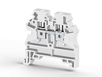 Клеммник на DIN-рейку 4мм.кв. (белый); AVK4 RD  (RP)