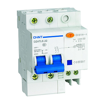 Диф. авт. выкл. DZ47LE-32 2P 25A 300mA тип AC х-ка С 6kA (CHINT)