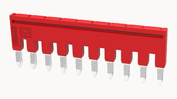 DFB10-6.2-16-00A(H), Перемычка DFB для клемм DS, 10П, 4 мм.кв, красный, шт
