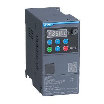 Преобразователь частоты NVF5-0.4/TD2, 0.4кВт, 220В 1Ф , общий тип (CHINT)