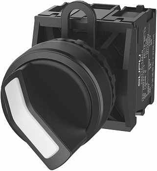 Переключатель серии TS2, короткий, 2-х позиционный, без самовозврата, чёрн.