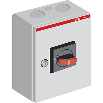 Рубильник в боксе OTL16B3M до 16A 3-полюсный, перфорация 4х25.5+ 2x16.5