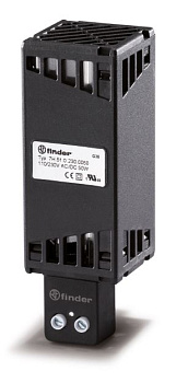 Щитовые электронагреватели; электропитание 110…250В AC/DC; тепловая мощность 50Вт; установка на рейку 35мм; степень защиты IP20