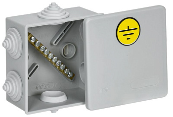 Коробка КУП КМ41360 85х85х40мм IP44 6 вв. (7035) IEK