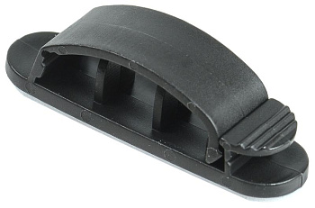 Клипса самоклеящаяся КС-3 черная (12шт) IEK