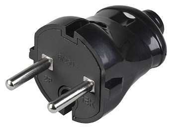 ВПп20-02-Ст Вилка разб. прямая без з/к 6А черная IEK ВПп20-02-Ст Вилка разб. прямая без з/к 6А черная IEK