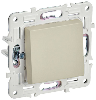 SKANDY Выключ. 1-кл. прох. 10А SK-V02B беж. IEK